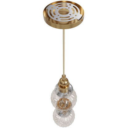 Avenue Lighting Avra Integrated AC LED Light 18" Pendant, Aged Brass
