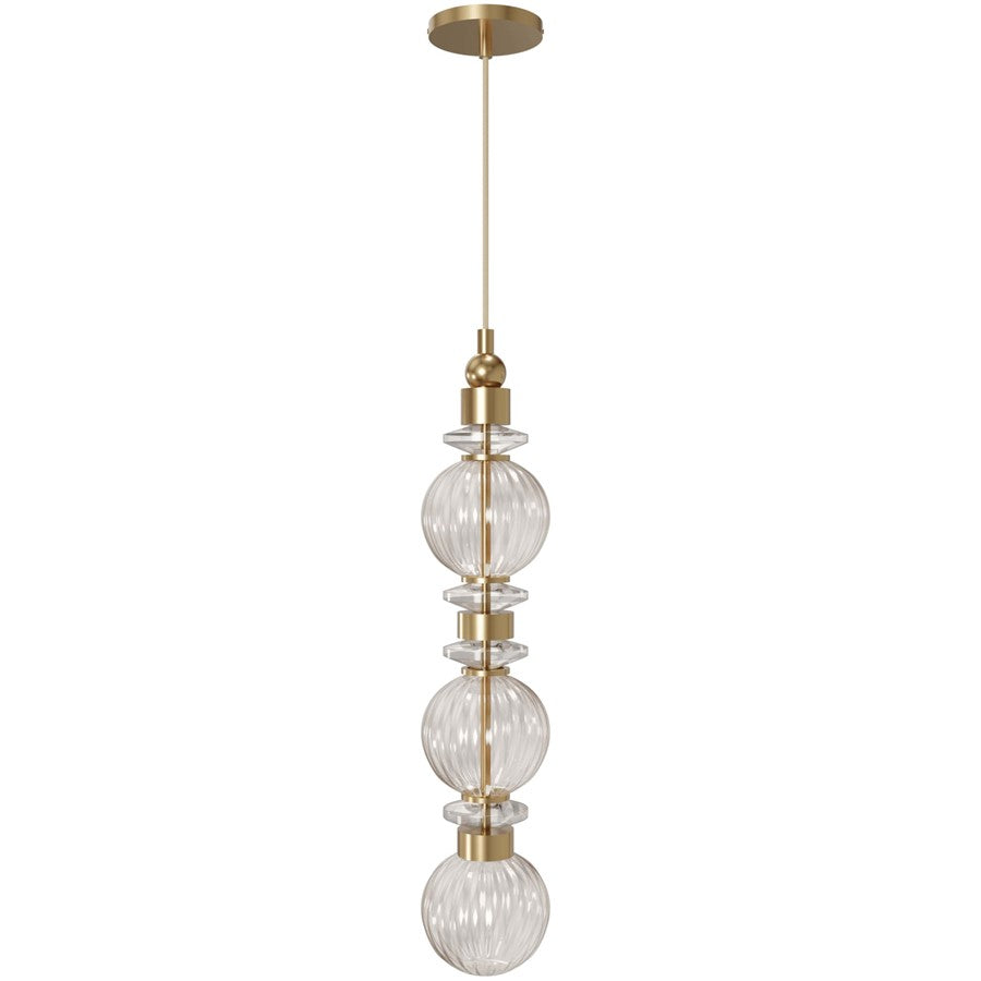 Avenue Lighting Avra Integrated AC LED Light 26" Pendant, Aged Brass