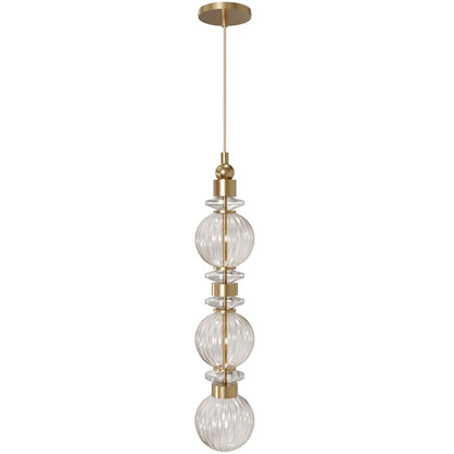 Avenue Lighting Avra Integrated AC LED Light 26" Pendant, Aged Brass