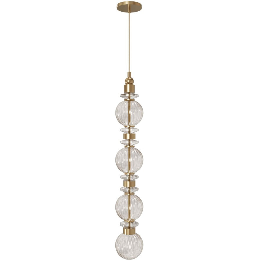 Avenue Lighting Avra Integrated AC LED Light 35" Pendant, Aged Brass