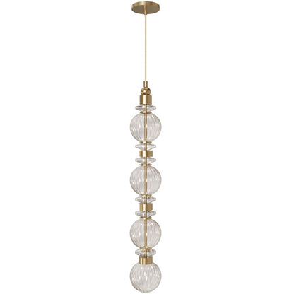 Avenue Lighting Avra Integrated AC LED Light 35" Pendant, Aged Brass