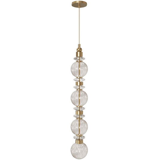 Avenue Lighting Avra Integrated AC LED Light 35" Pendant, Aged Brass