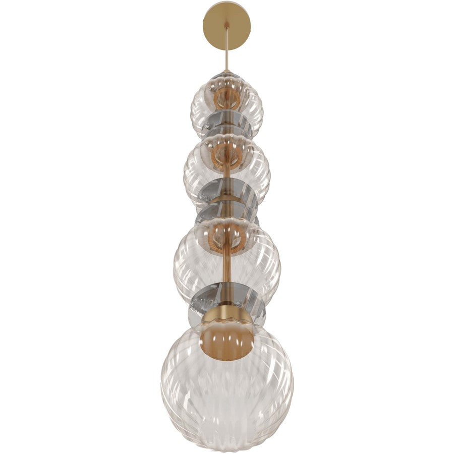Avenue Lighting Avra Integrated AC LED Light 35" Pendant, Aged Brass