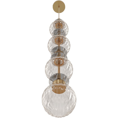 Avenue Lighting Avra Integrated AC LED Light 35" Pendant, Aged Brass