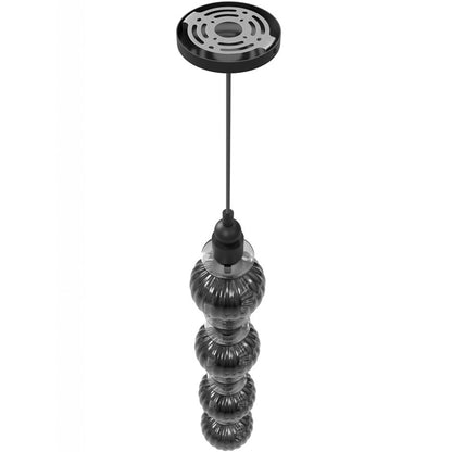 Avenue Lighting Avra 4 Light 35" Pendant, Black/Black