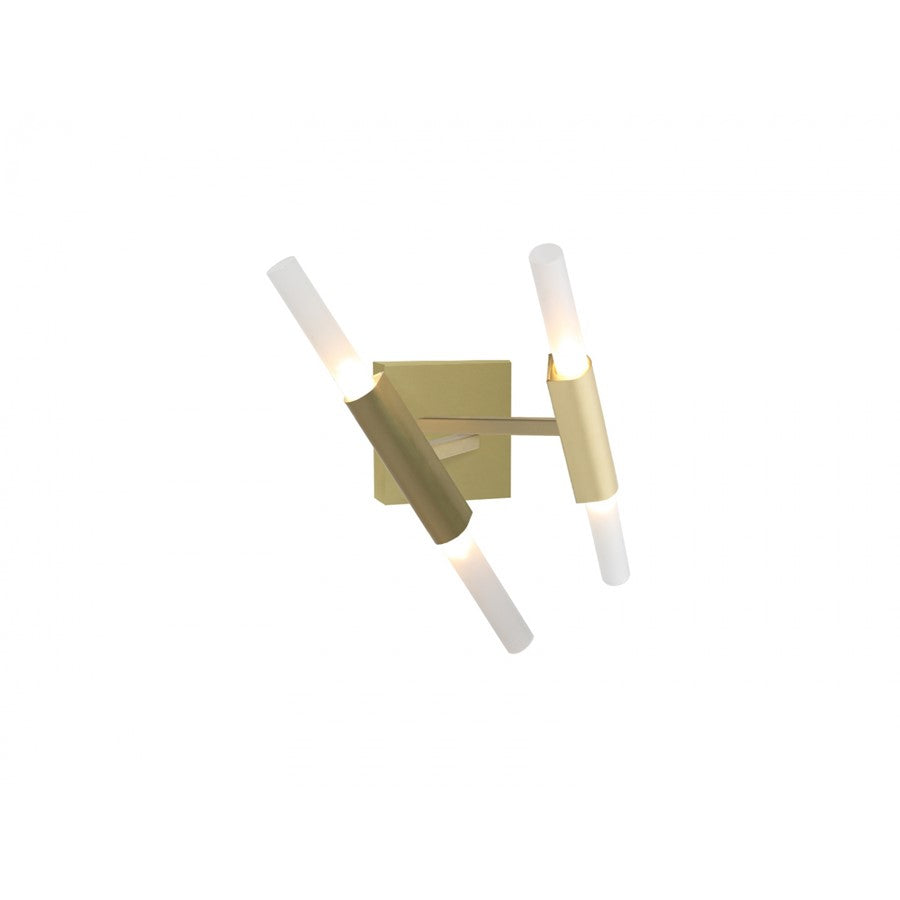 Avenue Lighting San Vicente Blvd. 4Lt 10" Wall Sconce, Brushed Brass
