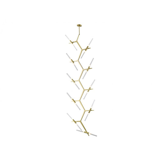 Avenue Lighting San Vicente Blvd. 20Lt 127" Chandelier, Brass