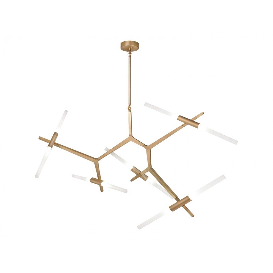 Avenue Lighting San Vicente Blvd. 10Lt 46" Chandelier, Brass