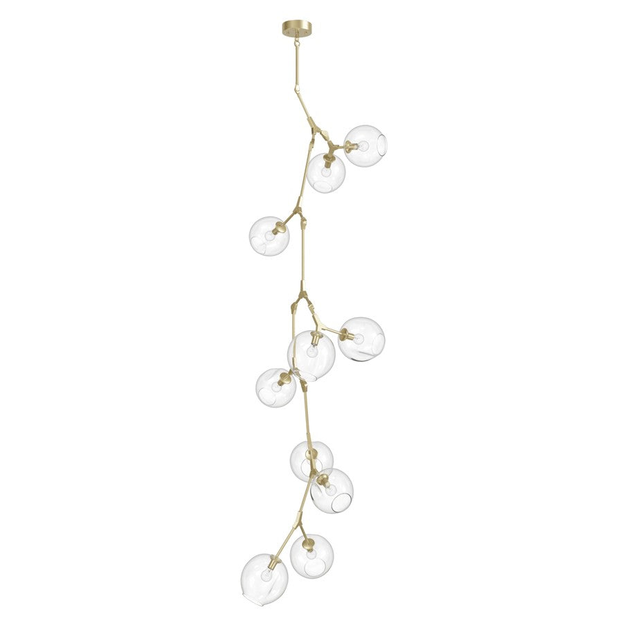 Avenue Lighting Fairfax Ave. 10 Light 105" Chandelier, Brushed Brass