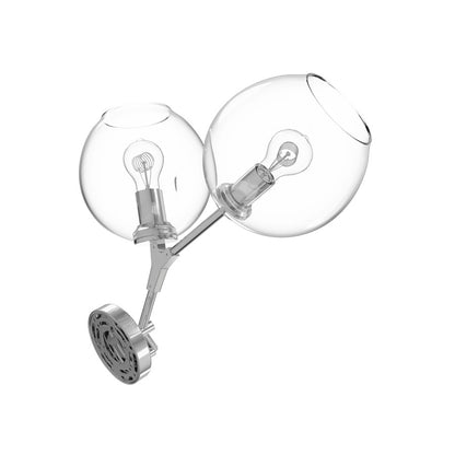 Avenue Lighting Fairfax Ave. 2 Light 18" Wall Sconce, Matte Chrome