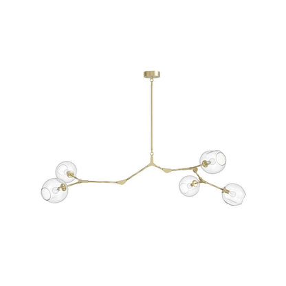 Avenue Lighting Fairfax Ave. 5 Light 24" Chandelier, Brushed Brass
