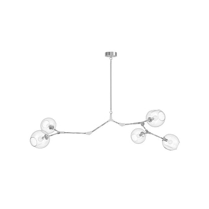 Avenue Lighting Fairfax Ave. 5 Light 24" Chandelier, Matte Chrome