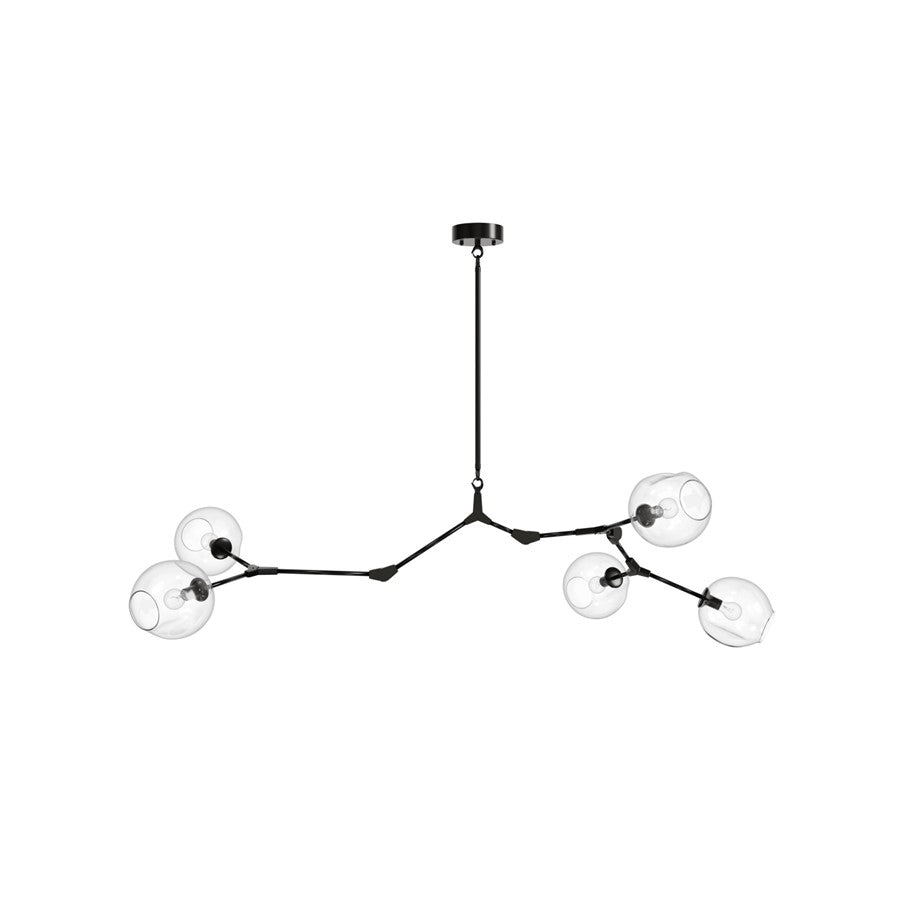Avenue Lighting Fairfax Ave. 5 Light 24" Chandelier, Dark Bronze