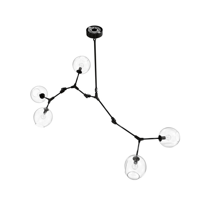 Avenue Lighting Fairfax Ave. 5 Light 24" Chandelier, Dark Bronze