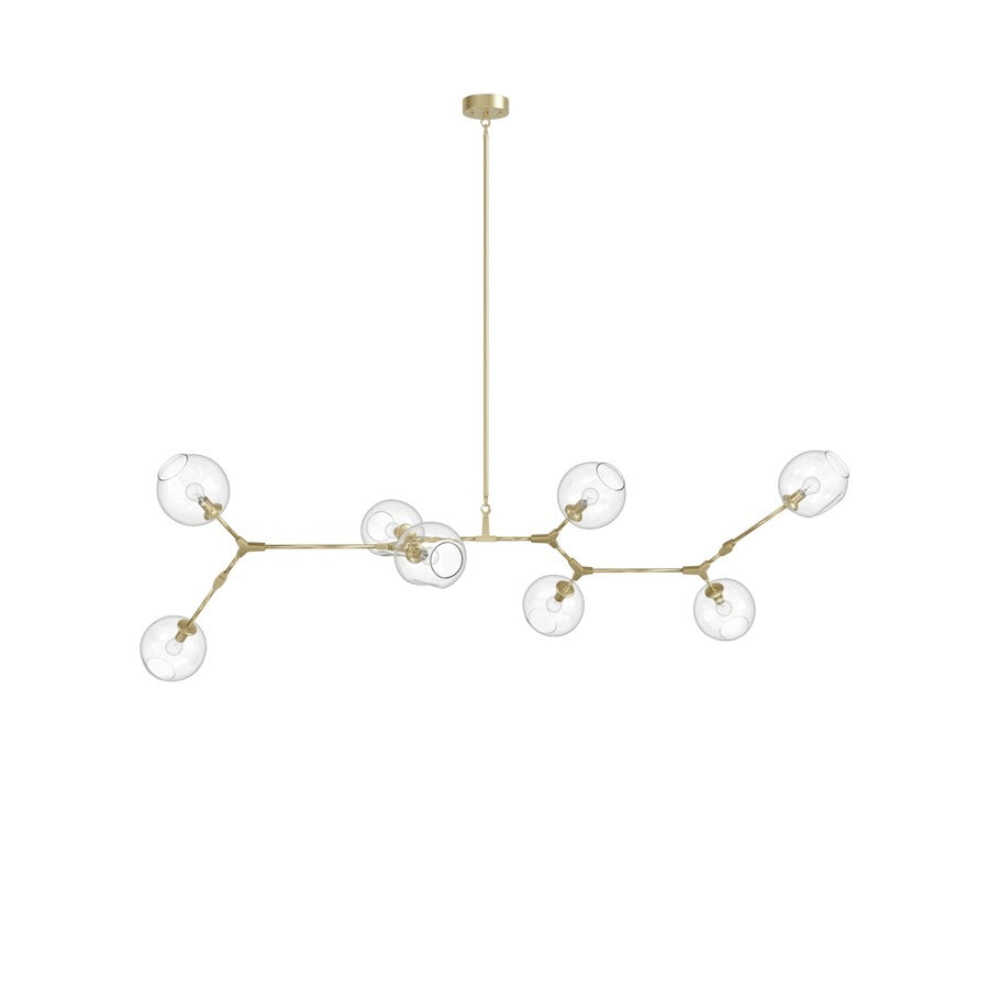 Avenue Lighting Fairfax Ave. 8 Light 30" Chandelier, Brushed Brass