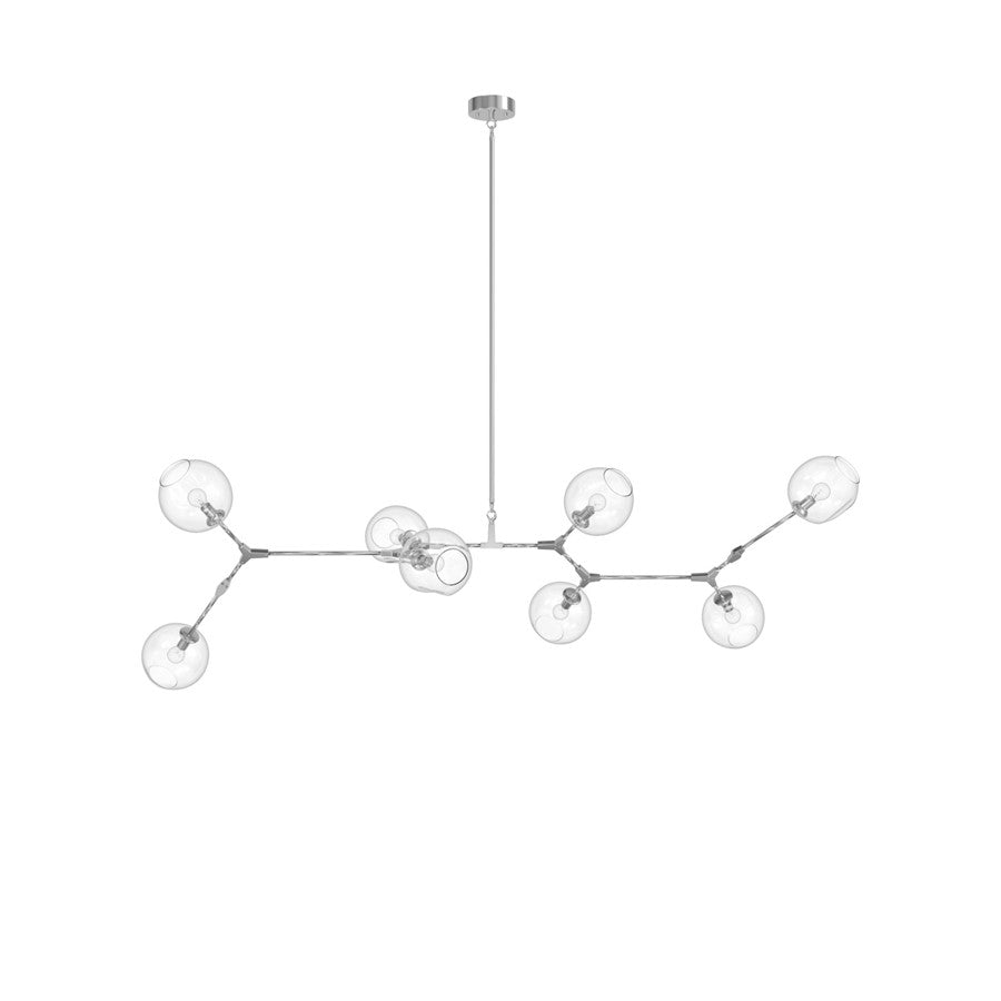 Avenue Lighting Fairfax Ave. 8 Light 30" Chandelier, Matte Chrome