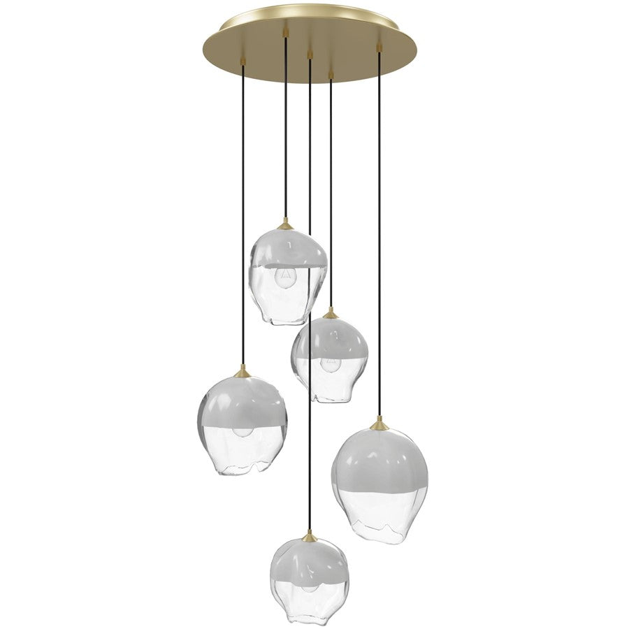 Avenue Lighting Sonoma Ave. 5Lt 210" Pendant/Multi Port, Brass