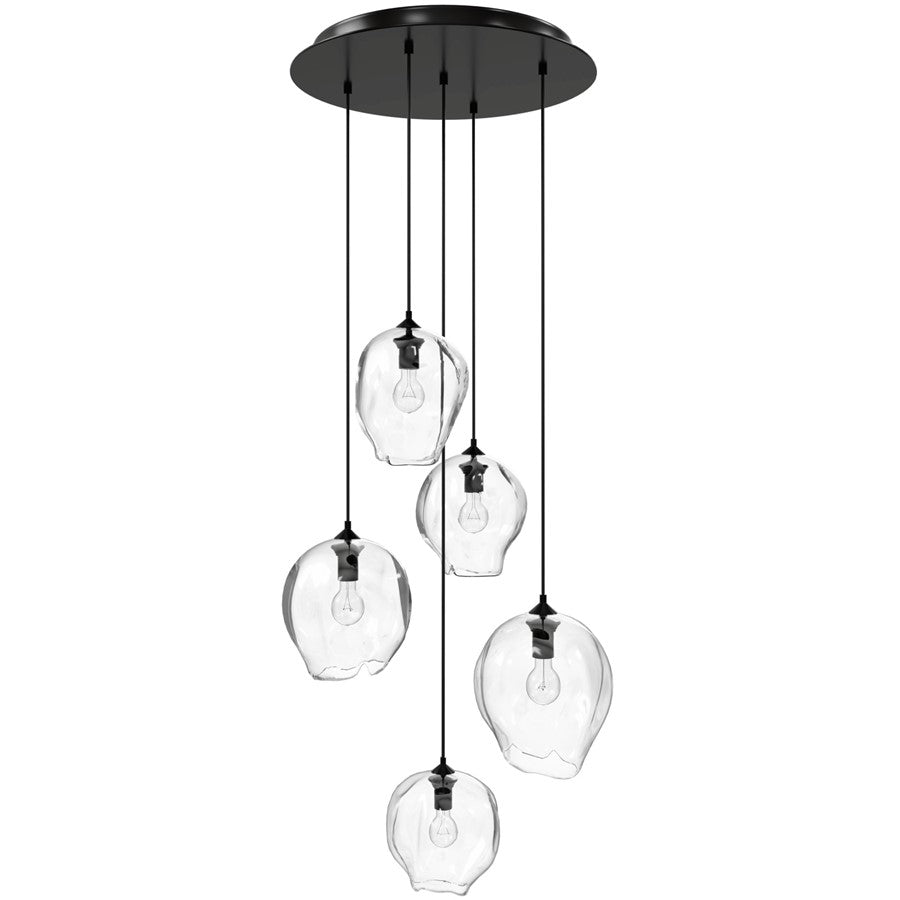 Avenue Lighting Sonoma Ave. 5Lt 210" Pendant, Dark Bronze