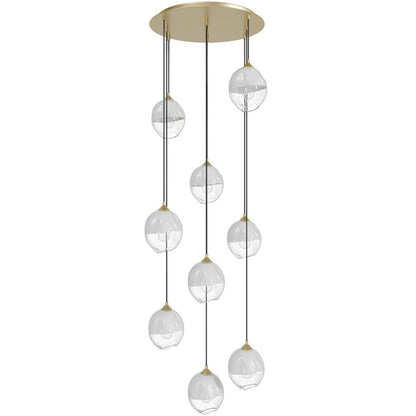 Avenue Lighting Sonoma Ave. 9Lt 210" Pendant/Multi Port, Brass