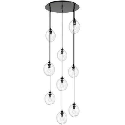 Avenue Lighting Sonoma Ave. 9Lt 210" Pendant, Dark Bronze