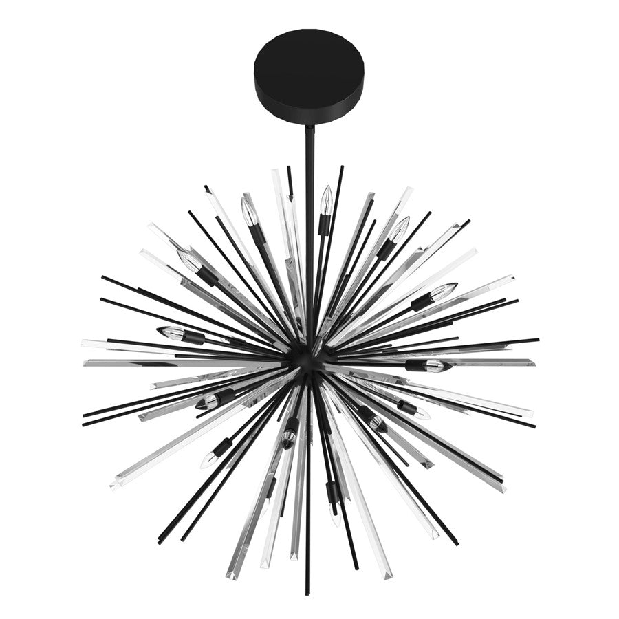 Avenue Lighting Palisades Ave. 18 Light 38" Chandelier, Black