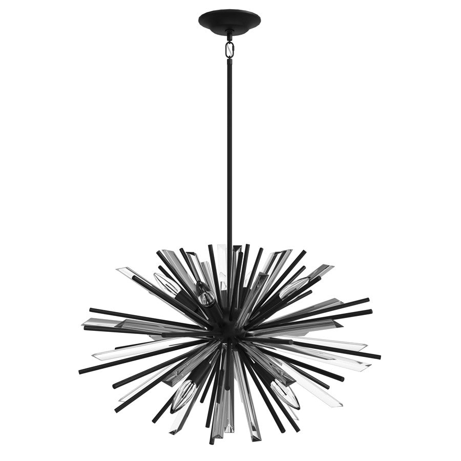 Avenue Lighting Palisades Ave. 6 Light 15" Chandelier, Black