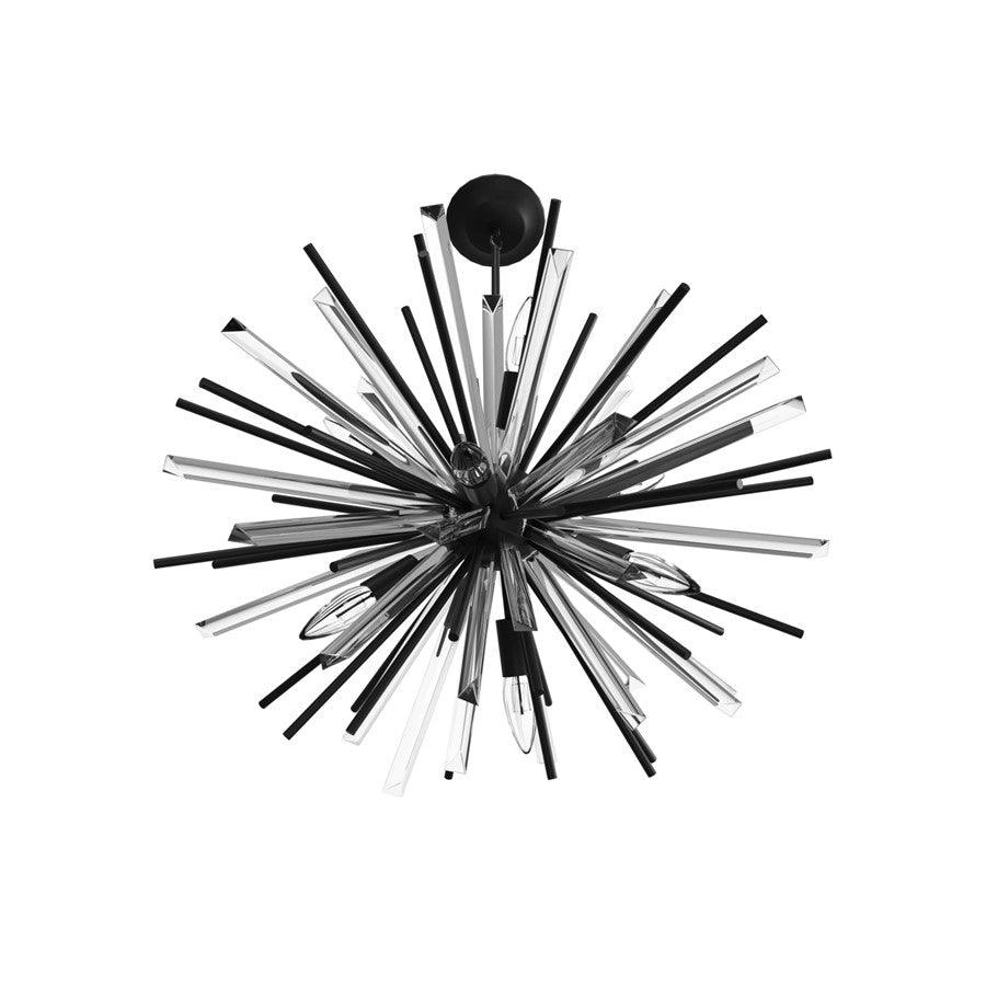 Avenue Lighting Palisades Ave. 6 Light 15" Chandelier, Black