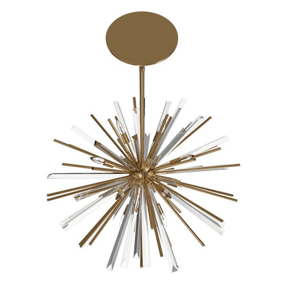 Avenue Lighting Palisades Ave. 8Lt 18" Chandelier, Brass/Champagne