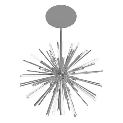 Avenue Lighting Palisades Ave. 8Lt 18" Chandelier, Chrome/Glass