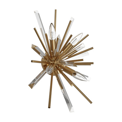 Avenue Lighting Palisades Ave. 4Lt 20" Wall Sconce, Brass/Champagne