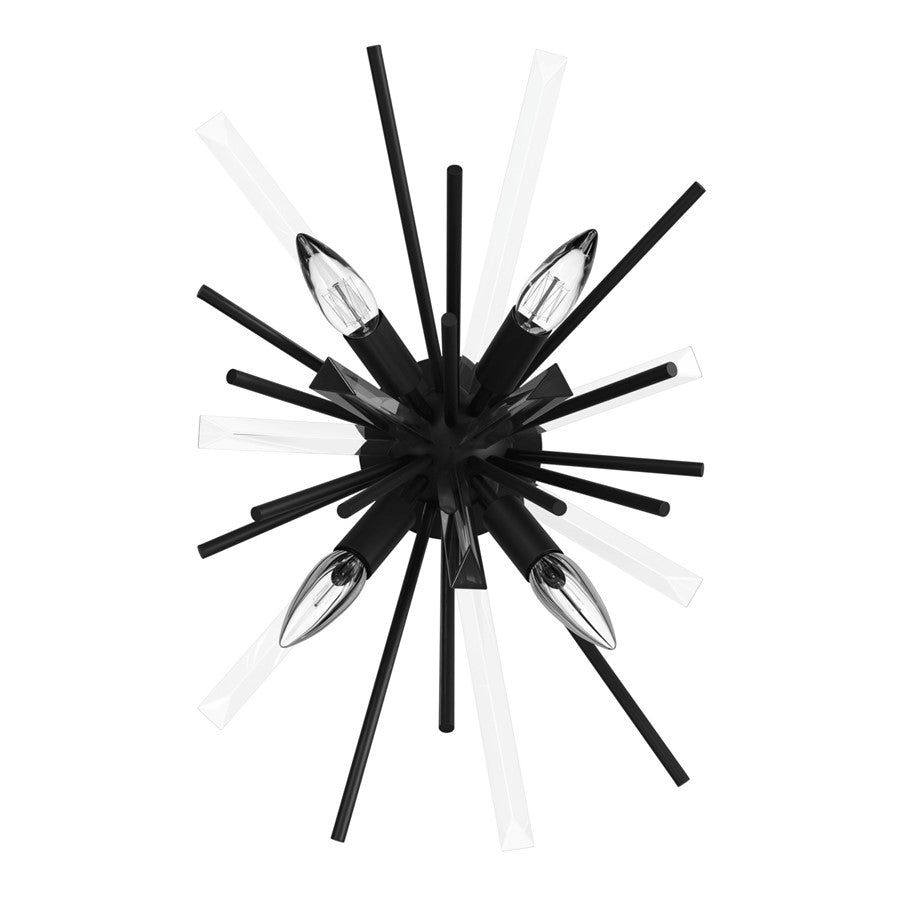 Avenue Lighting Palisades Ave. 4 Light 20" Wall Sconce, Black