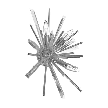Avenue Lighting Palisades Ave. 4Lt 20" Wall Sconce, Chrome/Clear