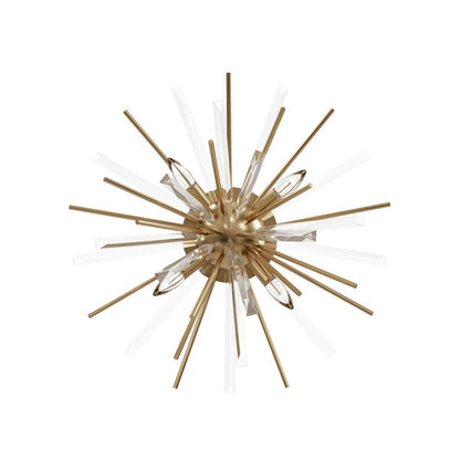 Avenue Lighting Palisades Ave. 4Lt 9" Flush/Sconce, Brass/Champagne