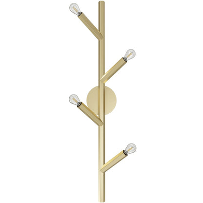 Avenue Lighting The Oaks 4 Light 36" Wall Sconce, Brushed Brass
