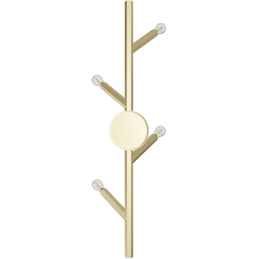 Avenue Lighting The Oaks 4 Light 36" Wall Sconce, Brushed Brass