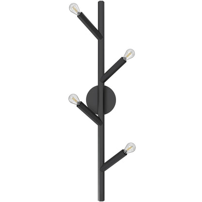 Avenue Lighting The Oaks 4 Light 36" Wall Sconce, Black