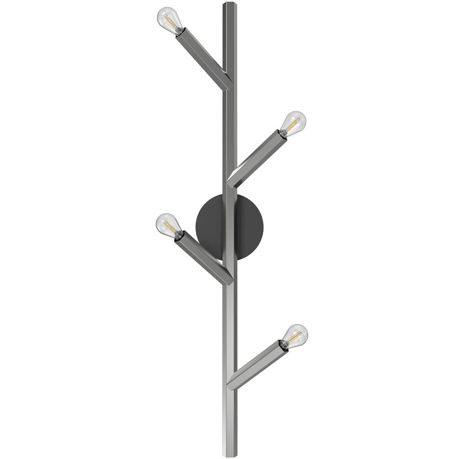 Avenue Lighting The Oaks 4 Light 36" Wall Sconce, Polished Nickel