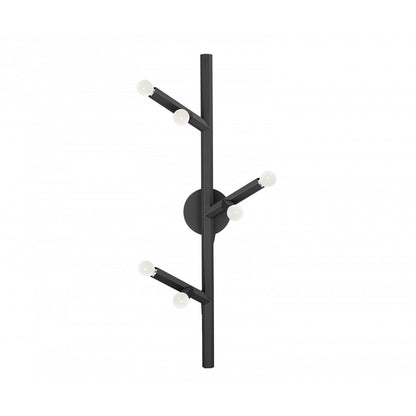 Avenue Lighting The Oaks 6 Light 36" Wall Sconce, Black