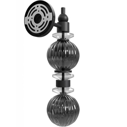 Avenue Lighting Avra 2 Light 18" Wall Sconce, Black/Black