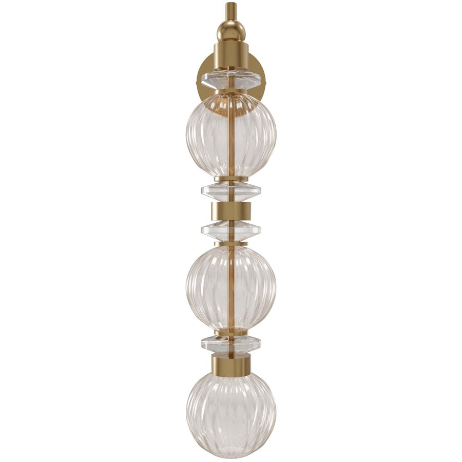 Avenue Lighting Avra Integrated AC LEDLt 27" Wall Sconce, Brass