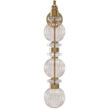 Avenue Lighting Avra Integrated AC LEDLt 27" Wall Sconce, Brass