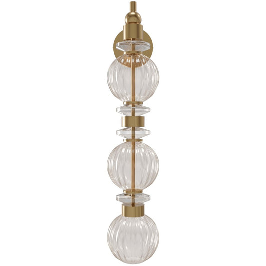 Avenue Lighting Avra Integrated AC LEDLt 27" Wall Sconce, Brass