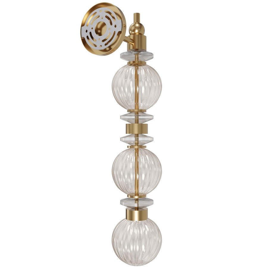 Avenue Lighting Avra Integrated AC LEDLt 27" Wall Sconce, Brass