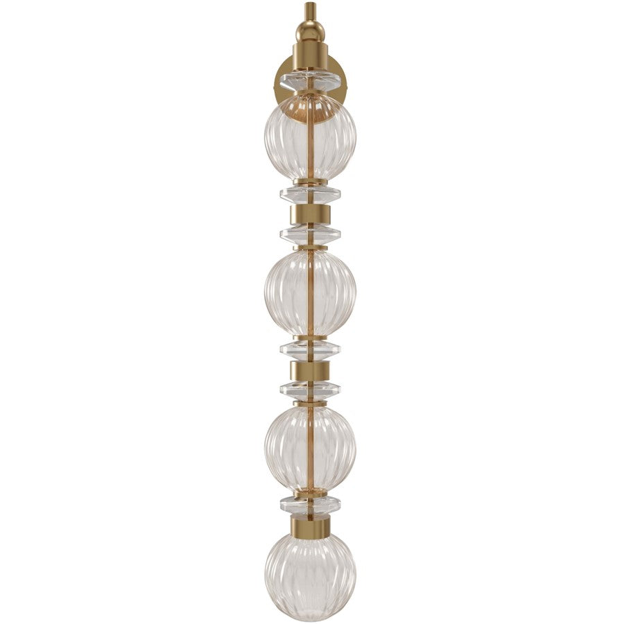 Avenue Lighting Avra Integrated AC LEDLt 35" Wall Sconce, Brass