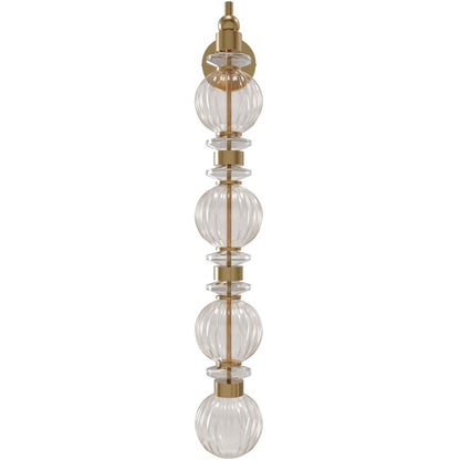 Avenue Lighting Avra Integrated AC LEDLt 35" Wall Sconce, Brass