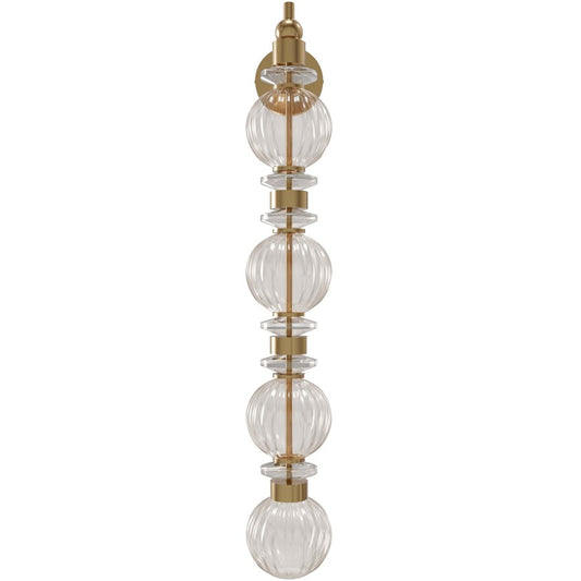Avenue Lighting Avra Integrated AC LEDLt 35" Wall Sconce, Brass