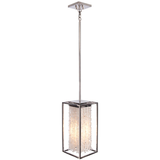 Avenue Lighting Soho 8"W Pendant, Silver/Crystal Beads - AEHF9001-SLV