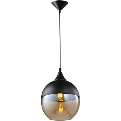 Avenue Lighting Robertson Blvd. 1 Light 8" Pendant, Black