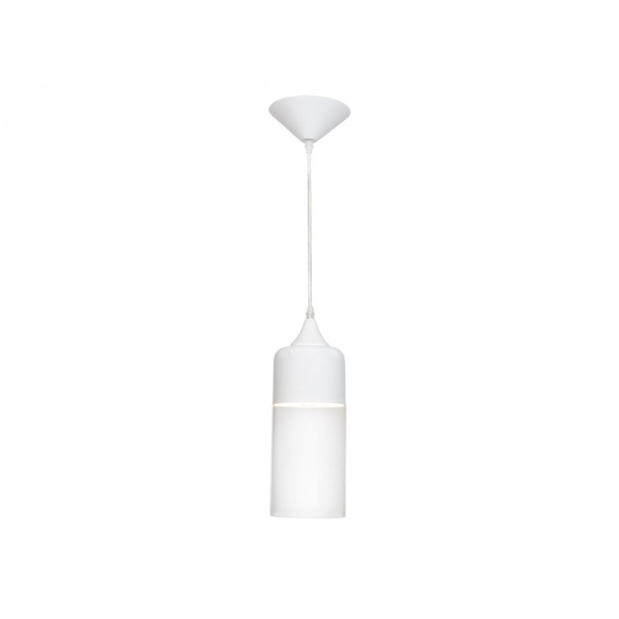 Avenue Lighting Robertson Blvd. 1 Light 14" Pendant, White