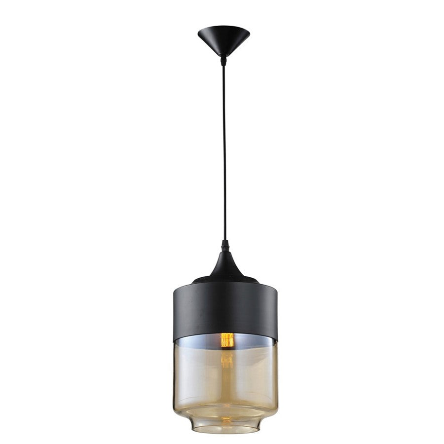 Avenue Lighting Robertson Blvd. 1 Light 13" Pendant, Black